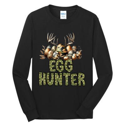 Easter Egg Hunter Camo Funny Eggs Deer Tall Long Sleeve T-Shirt