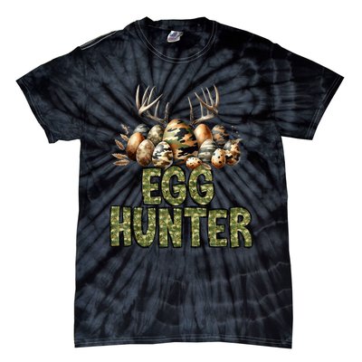 Easter Egg Hunter Camo Funny Eggs Deer Tie-Dye T-Shirt