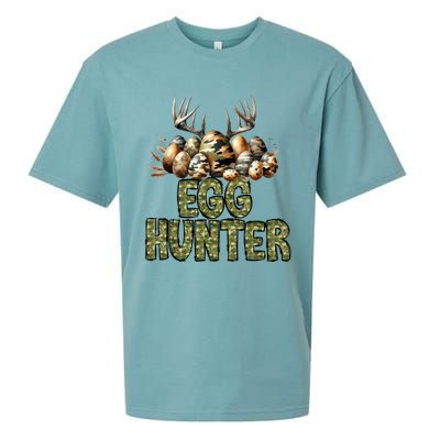 Easter Egg Hunter Camo Funny Eggs Deer Sueded Cloud Jersey T-Shirt