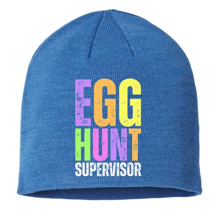 Easter Egg Hunt Supervisor Funny Mom Dad Sustainable Beanie