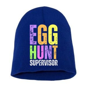 Easter Egg Hunt Supervisor Funny Mom Dad Short Acrylic Beanie