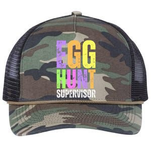 Easter Egg Hunt Supervisor Funny Mom Dad Retro Rope Trucker Hat Cap