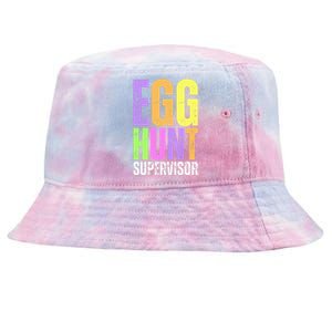 Easter Egg Hunt Supervisor Funny Mom Dad Tie-Dyed Bucket Hat