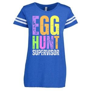 Easter Egg Hunt Supervisor Funny Mom Dad Enza Ladies Jersey Football T-Shirt