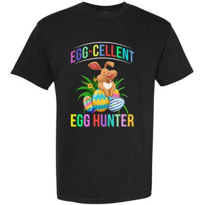 Egg-cellent Egg Hunter Happy Easter Bunny Eggs Garment-Dyed Heavyweight T-Shirt