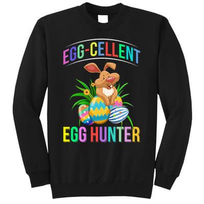 Egg-cellent Egg Hunter Happy Easter Bunny Eggs Sweatshirt