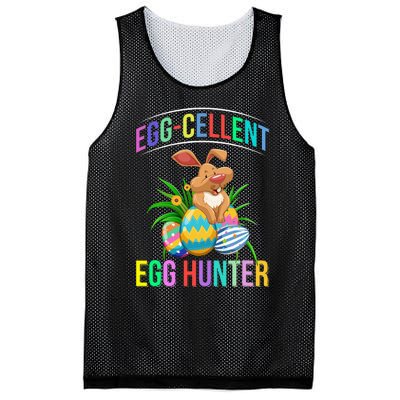 Egg-cellent Egg Hunter Happy Easter Bunny Eggs Mesh Reversible Basketball Jersey Tank