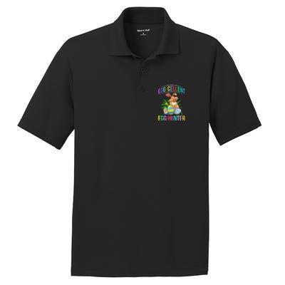 Egg-cellent Egg Hunter Happy Easter Bunny Eggs PosiCharge RacerMesh Polo