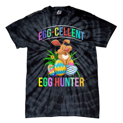 Egg-cellent Egg Hunter Happy Easter Bunny Eggs Tie-Dye T-Shirt