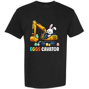 Eggscavator Egg Hunting Bunny Easter Day Garment-Dyed Heavyweight T-Shirt