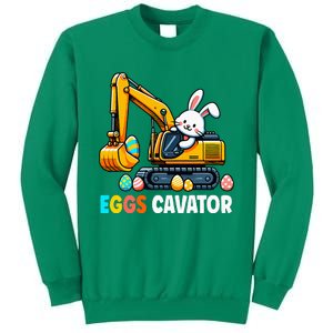 Eggscavator Egg Hunting Bunny Easter Day Sweatshirt