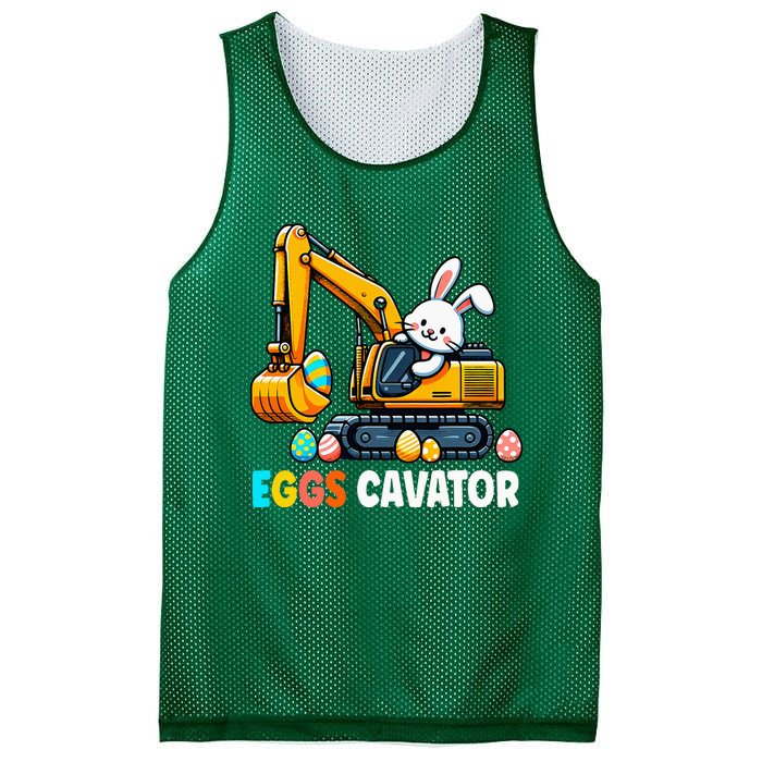 Eggscavator Egg Hunting Bunny Easter Day Mesh Reversible Basketball Jersey Tank