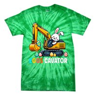 Eggscavator Egg Hunting Bunny Easter Day Tie-Dye T-Shirt