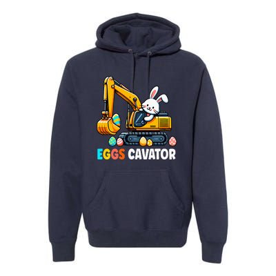 Eggscavator Egg Hunting Bunny Easter Day Premium Hoodie