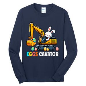 Eggscavator Egg Hunting Bunny Easter Day Tall Long Sleeve T-Shirt