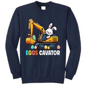 Eggscavator Egg Hunting Bunny Easter Day Tall Sweatshirt