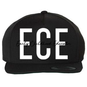 Ece Early Hood Educator Teacher Special Education Gift Wool Snapback Cap