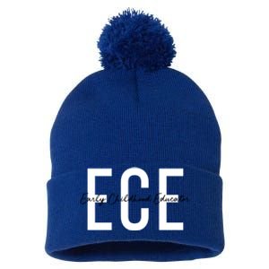 Ece Early Hood Educator Teacher Special Education Gift Pom Pom 12in Knit Beanie