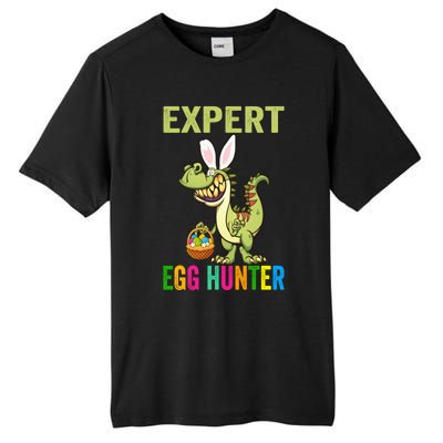 Expert Egg Hunter T Rex Dinosaur Bunny Easter Meaningful Gift Tall Fusion ChromaSoft Performance T-Shirt