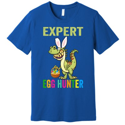 Expert Egg Hunter T Rex Dinosaur Bunny Easter Meaningful Gift Premium T-Shirt