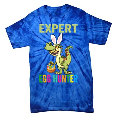 Expert Egg Hunter T Rex Dinosaur Bunny Easter Meaningful Gift Tie-Dye T-Shirt