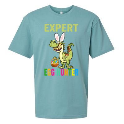 Expert Egg Hunter T Rex Dinosaur Bunny Easter Meaningful Gift Sueded Cloud Jersey T-Shirt