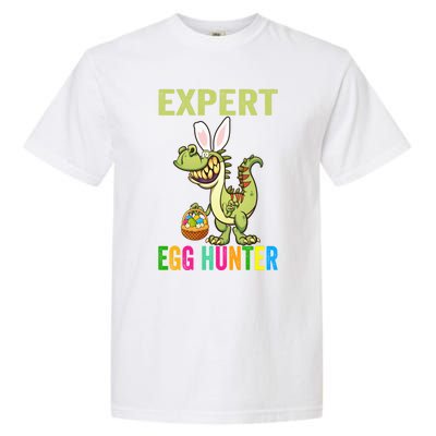 Expert Egg Hunter T Rex Dinosaur Bunny Easter Meaningful Gift Garment-Dyed Heavyweight T-Shirt