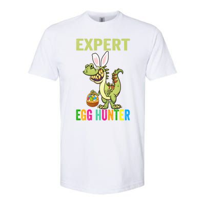 Expert Egg Hunter T Rex Dinosaur Bunny Easter Meaningful Gift Softstyle CVC T-Shirt