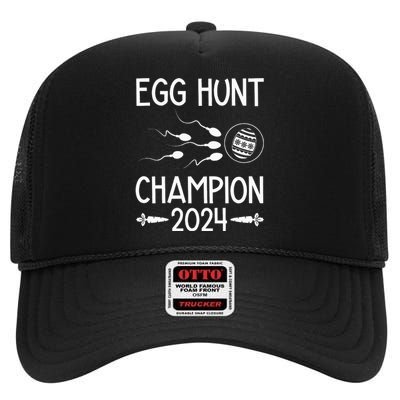 Easter Egg Hunt Champion Funny Dad High Crown Mesh Back Trucker Hat