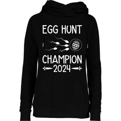 Easter Egg Hunt Champion Funny Dad Womens Funnel Neck Pullover Hood