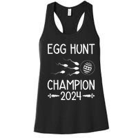 Easter Egg Hunt Champion Funny Dad Women's Racerback Tank