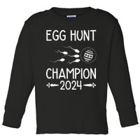 Easter Egg Hunt Champion Funny Dad Toddler Long Sleeve Shirt