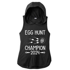 Easter Egg Hunt Champion 2024 Ladies PosiCharge Tri-Blend Wicking Draft Hoodie Tank