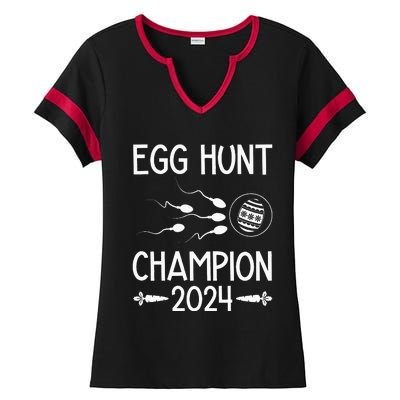 Easter Egg Hunt Champion 2024 Ladies Halftime Notch Neck Tee