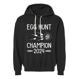 Easter Egg Hunt Champion 2024 Garment-Dyed Fleece Hoodie