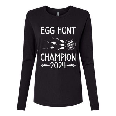 Easter Egg Hunt Champion 2024 Womens Cotton Relaxed Long Sleeve T-Shirt