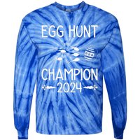 Easter Egg Hunt Champion 2024 Tie-Dye Long Sleeve Shirt