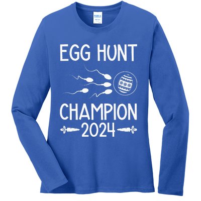 Easter Egg Hunt Champion 2024 Ladies Long Sleeve Shirt