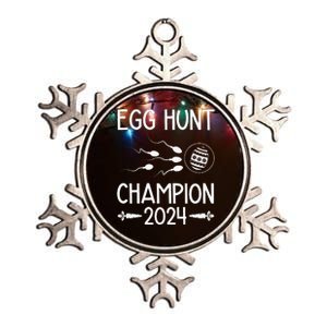 Easter Egg Hunt Champion 2024 Metallic Star Ornament