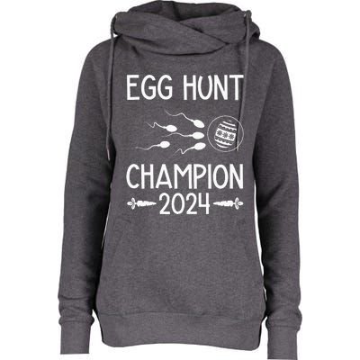 Easter Egg Hunt Champion 2024 Womens Funnel Neck Pullover Hood