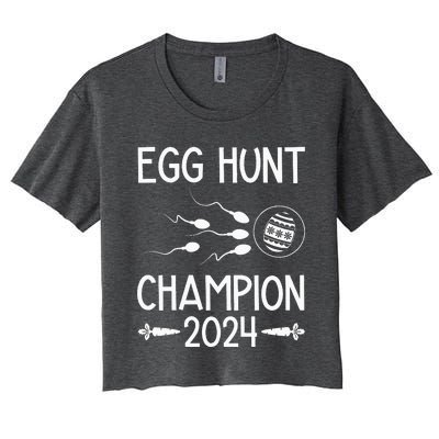 Easter Egg Hunt Champion 2024 Women's Crop Top Tee