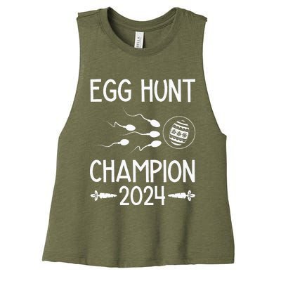 Easter Egg Hunt Champion 2024 Women's Racerback Cropped Tank