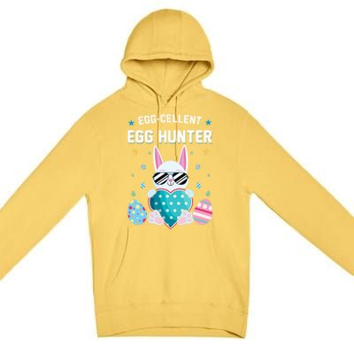 Egggiftcellent Egg Hunter Cute Bunny Funny Easter Day Gift Premium Pullover Hoodie