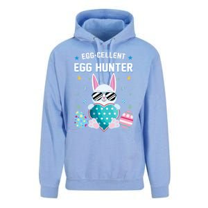 Egggiftcellent Egg Hunter Cute Bunny Funny Easter Day Gift Unisex Surf Hoodie