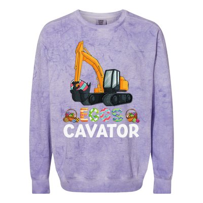 Easter Egg Hunts Constructions Trucks Children Colorblast Crewneck Sweatshirt