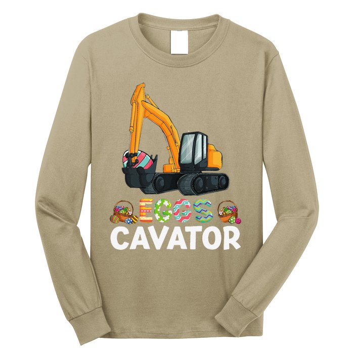 Easter Egg Hunts Constructions Trucks Children Long Sleeve Shirt