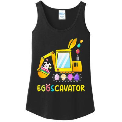 Easter Egg Hunt Funny EggsCavator Bunny Ladies Essential Tank