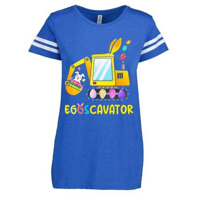 Easter Egg Hunt Funny EggsCavator Bunny Enza Ladies Jersey Football T-Shirt