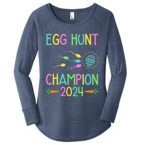 Easter Egg Hunt Champion 2024 Women's Perfect Tri Tunic Long Sleeve Shirt