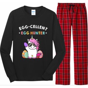 Egggiftcellent Egg Hunter Easter Unicorn Costume Funny Gift Long Sleeve Pajama Set